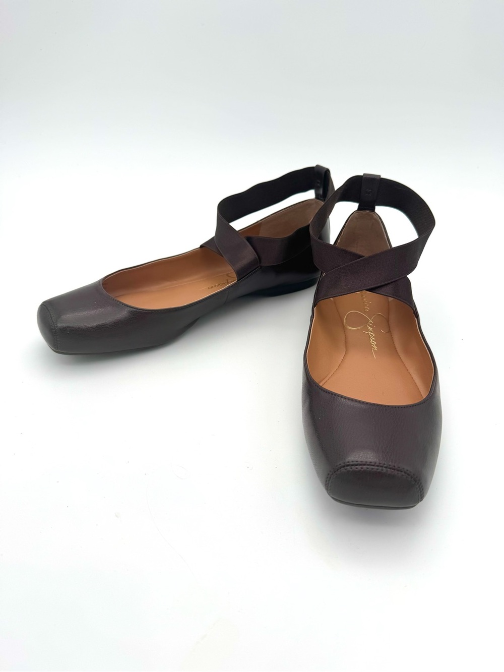 Jessica Simpson Brown Mandalaye Ballet Flats